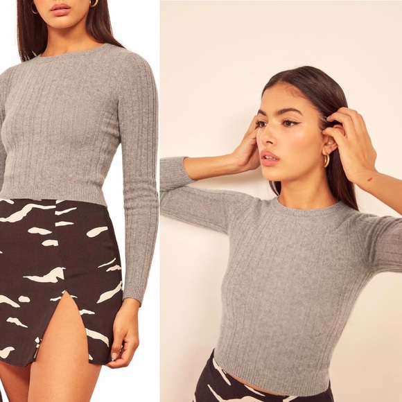 Reformation | Sweaters | Reformation Cashmere Wool Crop Sweater Nwt | Poshmark